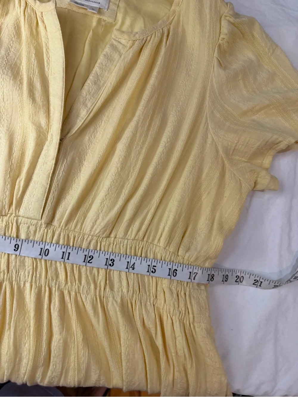 ANTHROPOLOGIE The Somerset Maxi Dress Canary Yellow XL - Picture 12 of 16